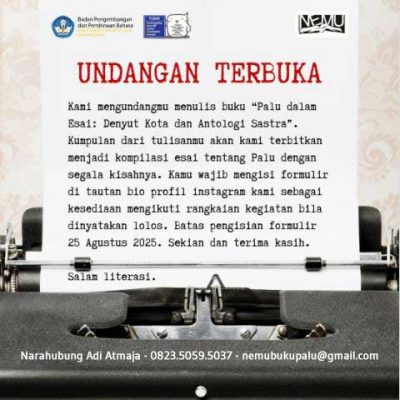 agenda#3 undangan terbuka untuk menulis